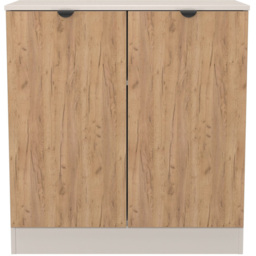 Crowndale Bora 2 Door Gold Craft Oak and Kashmir Storage Cabinet Ready Assembled - thumbnail 2