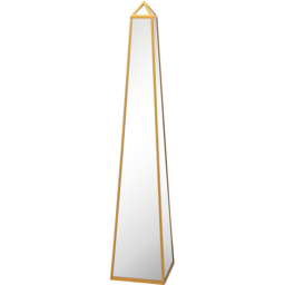MirrorOutlet The Obelisk Gold Metal Edged Mirrored Garden Ornament 150 x 30cm