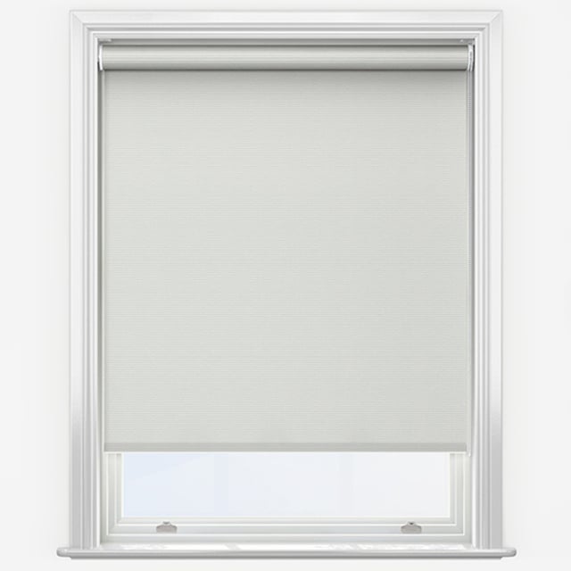 New Edge Blinds Light Grey Thermal Blackout Motorised Roller Blind with Motor Kit 180cm - image 1