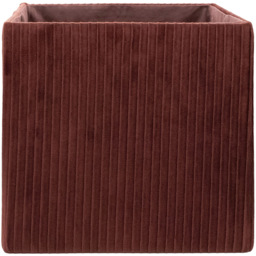 Homebase Pleated Burgundy Cube Storage Insert 4 Pack - thumbnail 3