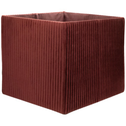Homebase Pleated Burgundy Cube Storage Insert 4 Pack - thumbnail 4