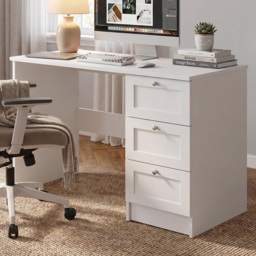 FWStyle Artus White 3 Drawer Vanity Dressing Table