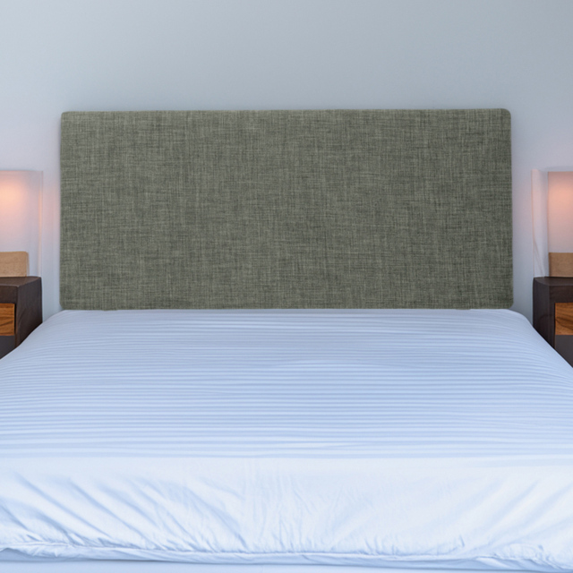 Bedmaster Valencia Small Double Charcoal Linen Plain Headboard - image 1