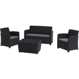 Keter Mia Graphite 4 Seater Garden Lounge Set - thumbnail 2