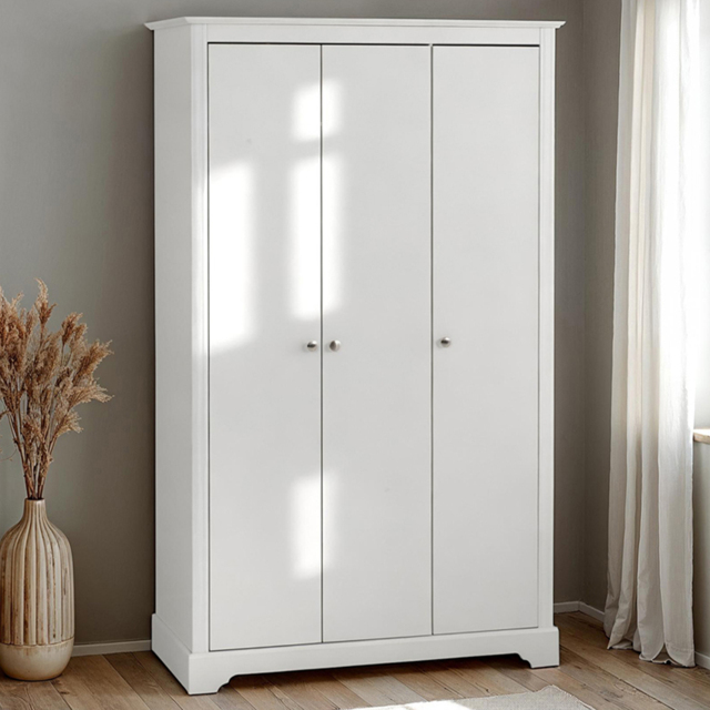 Seconique Stratford White 3 Door Wardrobe - image 1
