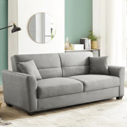 Home Detail Fallon Small Double Sleeper Grey Sofa Bed with Storage