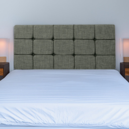Bedmaster Pearl King Size Charcoal Linen Squared Headboard - thumbnail 1