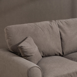 Artemis Home Lewiston 2 Seater Brown Fabric Sofa Bed - thumbnail 2