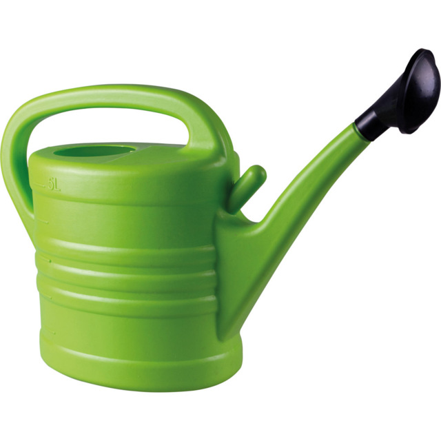 St Helens Green Plastic Watering Can with Sprinkler Nozzle 10L - image 1