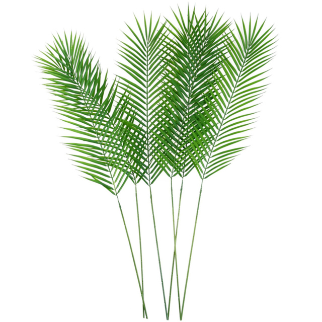 Leaf Single Stem Realistic Artificial Palm Leaf 100cm 6 Pack - image 1