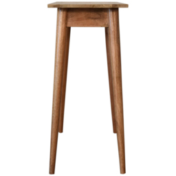 Artisan Furniture Mini Oak Single Drawer Nordic Style Mango Wood Writing Desk - thumbnail 4