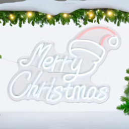 262 Red LED Merry Christmas Neon Sign - thumbnail 1
