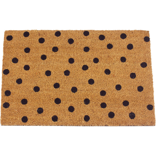 Eselle Astley Polka Dot Printed Neutral Door Mat 40 x 60cm - image 1