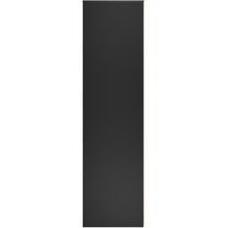 Crowndale Hong Kong 3 Door Matt Black Tall Wardrobe Ready Assembled - thumbnail 3