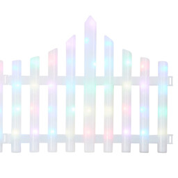 Multicolour 320 LED Garden Christmas Fence Light 280cm - thumbnail 4