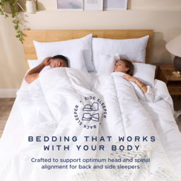 Snuggledown Scandinavian Hollowfibre Medium Support Pillow 2 Pack - thumbnail 3