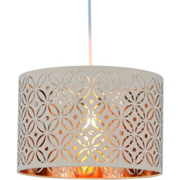 Sylvie Cut Out Pendant - Cream - thumbnail 1