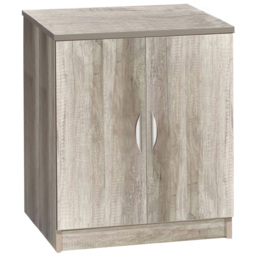 R White Cabinets 2 Door Grey Desk Height Cupboard - thumbnail 2