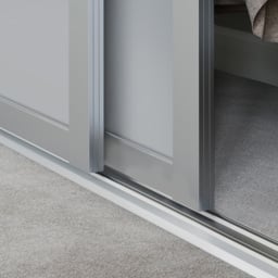 Spacepro Shaker Single Panel Dove Grey Sliding Door 2220 x 914mm - thumbnail 4