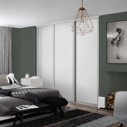 Spacepro Shaker Single Panel Dove Grey Sliding Door 2220 x 914mm - thumbnail 2