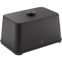 Swan Stealth EEJB279 Black Bread Bin with 3 Piece Canister Set - thumbnail 2