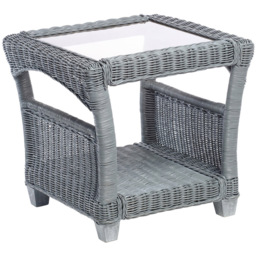 Desser Dijon Cane Grey Side Table - thumbnail 2