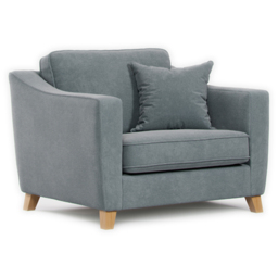 Marlon City Denim Snuggle Armchair - thumbnail 2