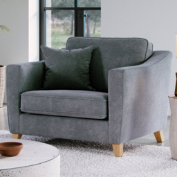 Marlon City Denim Snuggle Armchair - thumbnail 1