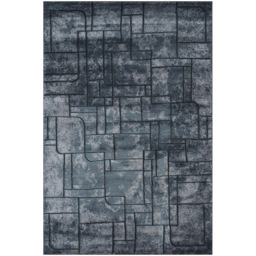 Desire Rugs Belgravia Metallic Sheen Modern Cobble Design Navy Rug 160 x 230cm - thumbnail 1