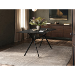 SOLACE+CO Emil Kora 4 Seater Mocha Glass Dining Set - thumbnail 4