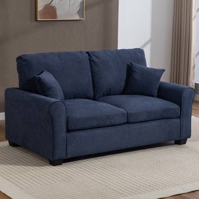 Artemis Home Lewiston 2 Seater Denim Fabric Sofa Bed - image 1