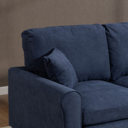 Artemis Home Lewiston 2 Seater Denim Fabric Sofa Bed - thumbnail 2