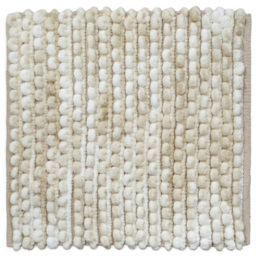 Allure Bath Fashions Natural Marble Effect Non Slip Chunky Bobble Square Bath Mat