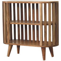 Artisan Furniture Ariella Brown 2 Shelf Solid Wood Cabinet - thumbnail 3