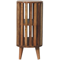 Artisan Furniture Ariella Brown 2 Shelf Solid Wood Cabinet - thumbnail 4