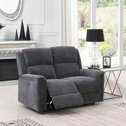 Eastside 2 Seater Dark Grey Power Recliner Sofa - thumbnail 4