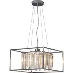 Esme Suspended Cube Crystal Chrome Ceiling Light - thumbnail 3