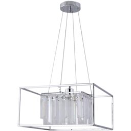 Esme Suspended Cube Crystal Chrome Ceiling Light - thumbnail 1