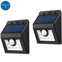 ENER-J 2 Pack 1.6W 200Lm Solar Wall Light