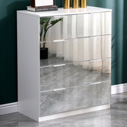 Portland Mirror Wooden 5 Drawer Chest of Drawers - thumbnail 1