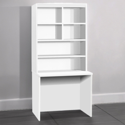 R White Cabinets White 6 Shelf Home Office Desk - thumbnail 1