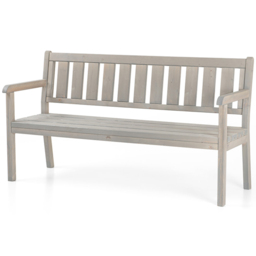 AMATA Ungurs 3 Seater Grey Straight Bench - thumbnail 2