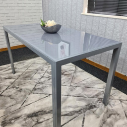 Kosy Koala 6 Seater Grey Glass Dining Table - thumbnail 4