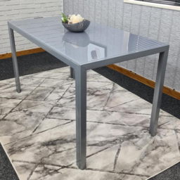 Kosy Koala 6 Seater Grey Glass Dining Table