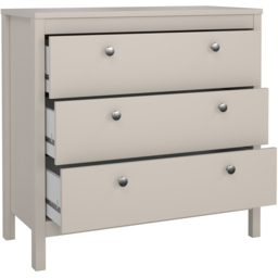 Florence Madrid Cashmere 3 Drawer Chest of Drawers - thumbnail 3