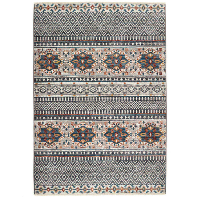 Origins Mandala Stripe Grey Rug 160 x 230cm - image 1