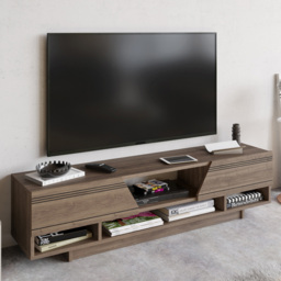 Decorotika Aspatria 4 Shelf Walnut TV Unit