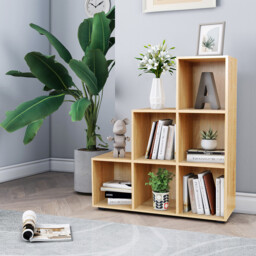 Cuba 6 Shelf Sonoma Oak Step Unit