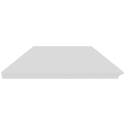 Homebase 90cm Bevelled White Shelf - thumbnail 4