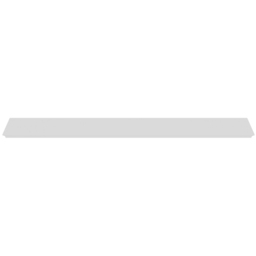 Homebase 90cm Bevelled White Shelf - thumbnail 3